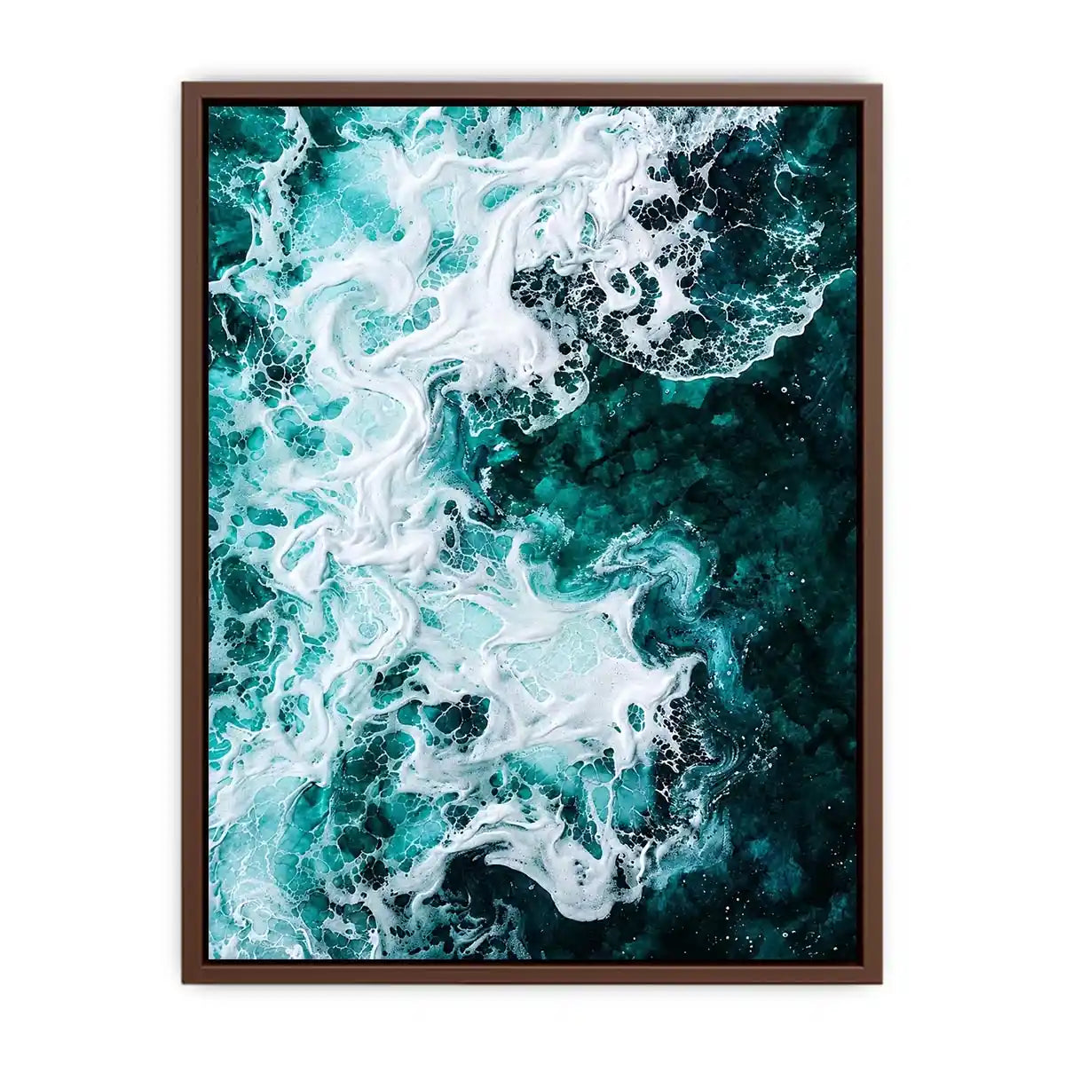 Teal Ocean Canvas Print