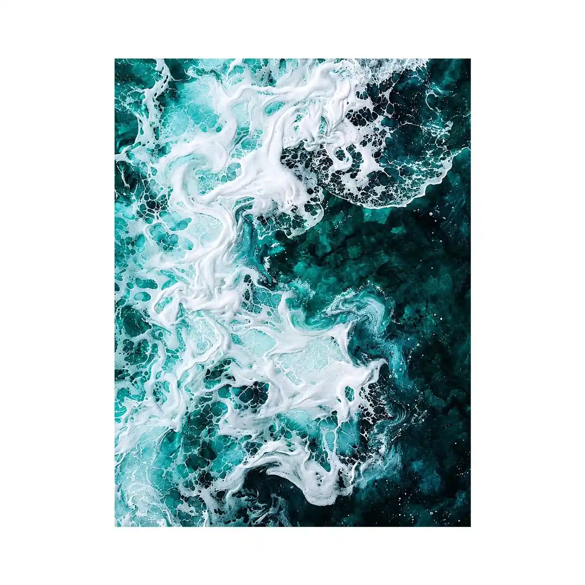 Teal Ocean Canvas Print