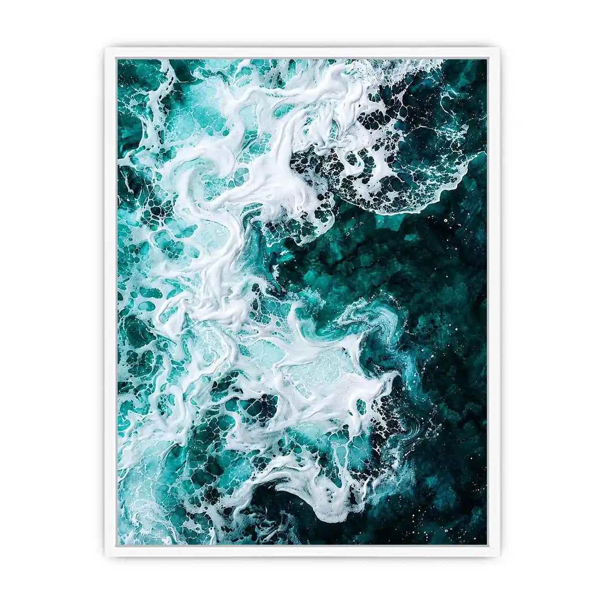 Teal Ocean Canvas Print