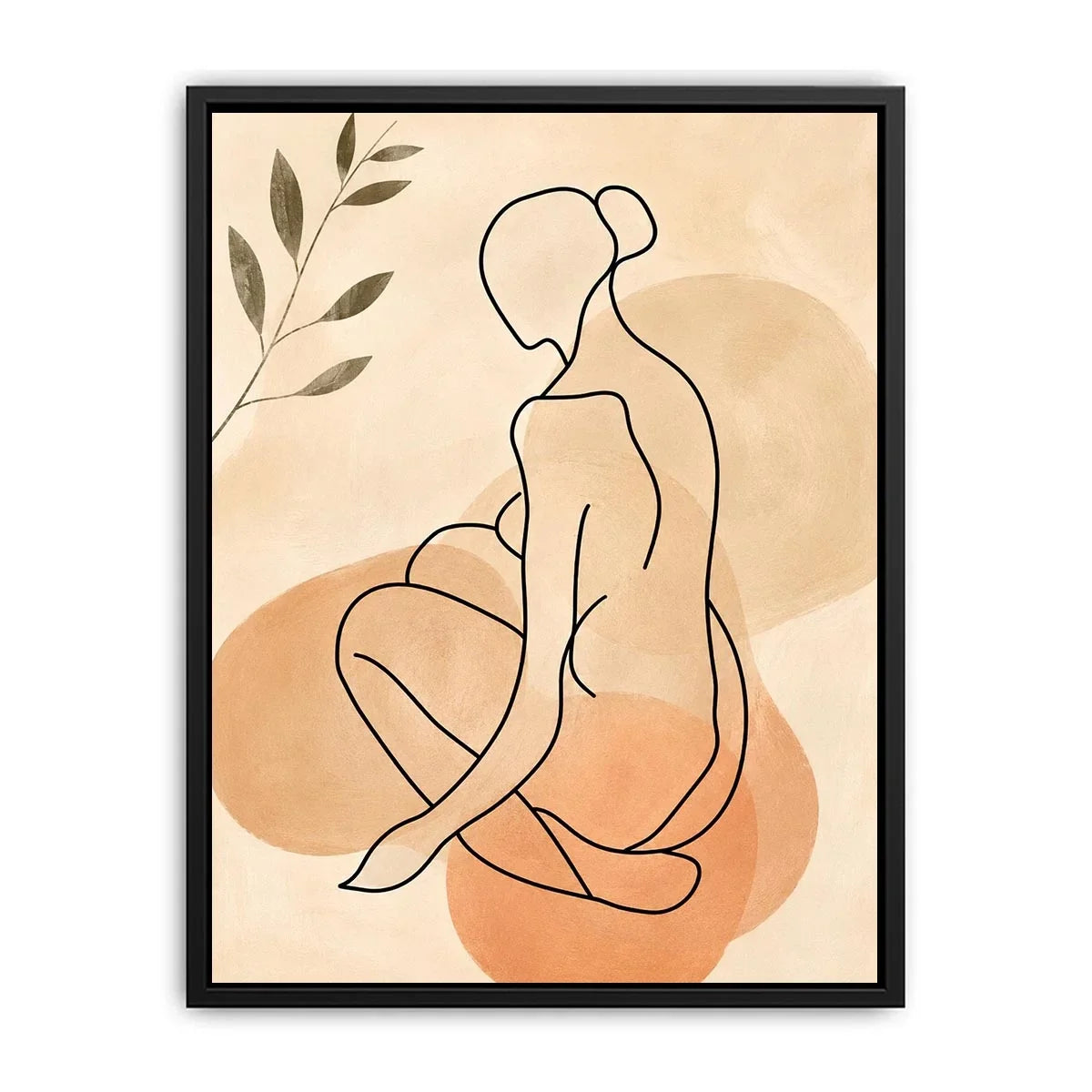 Sitting Figure Canvas Print