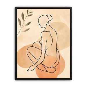 Sitting Figure Canvas Print