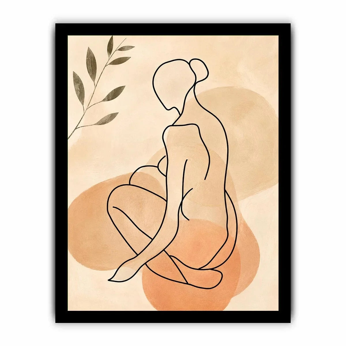 Sitting Figure Canvas Print