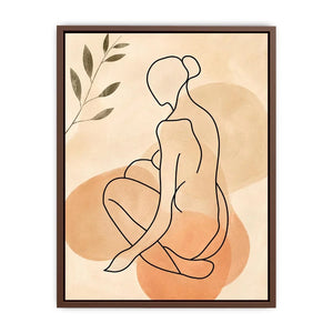 Sitting Figure Canvas Print