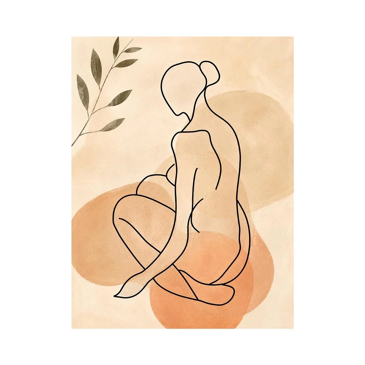 Sitting Figure Canvas Print