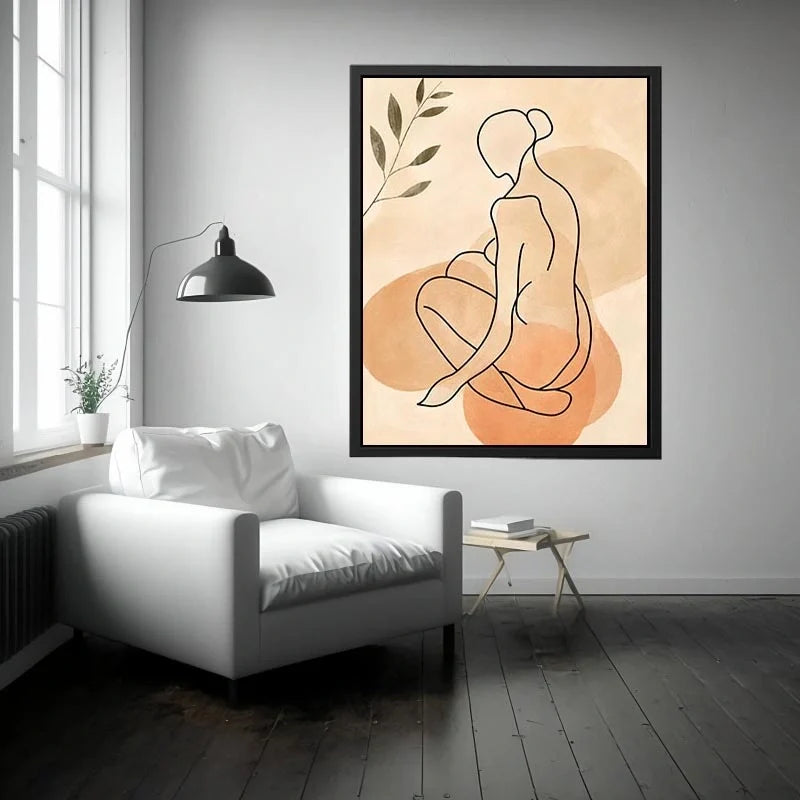 Sitting Figure Canvas Print