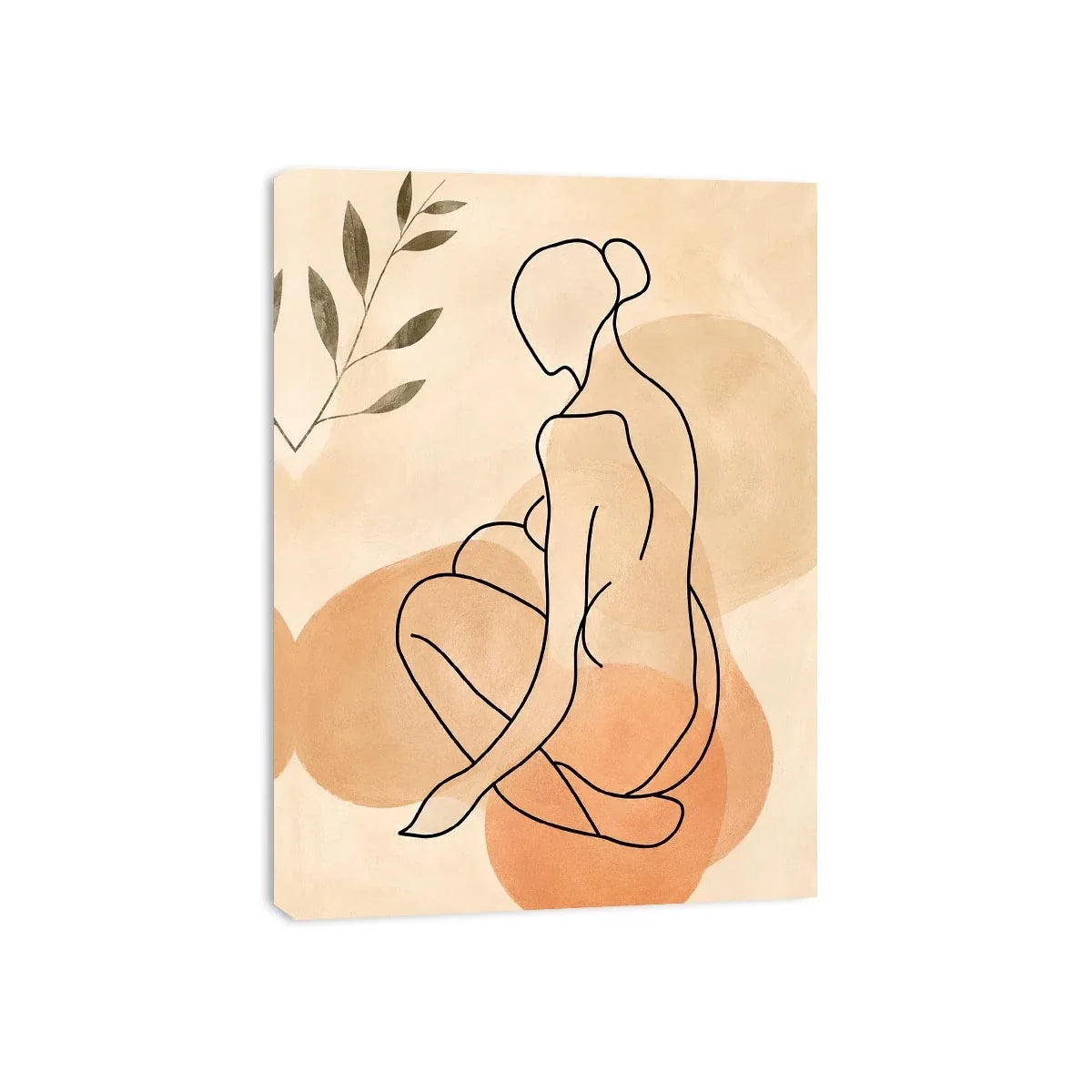 Sitting Figure Canvas Print