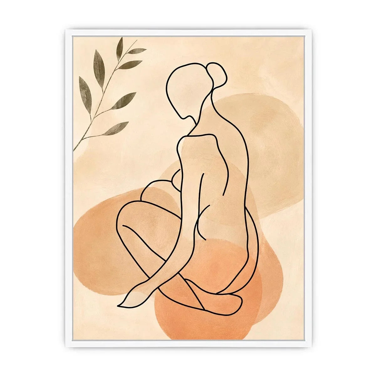 Sitting Figure Canvas Print