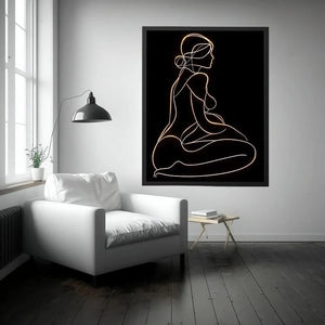 Figure Drawing Canvas Print