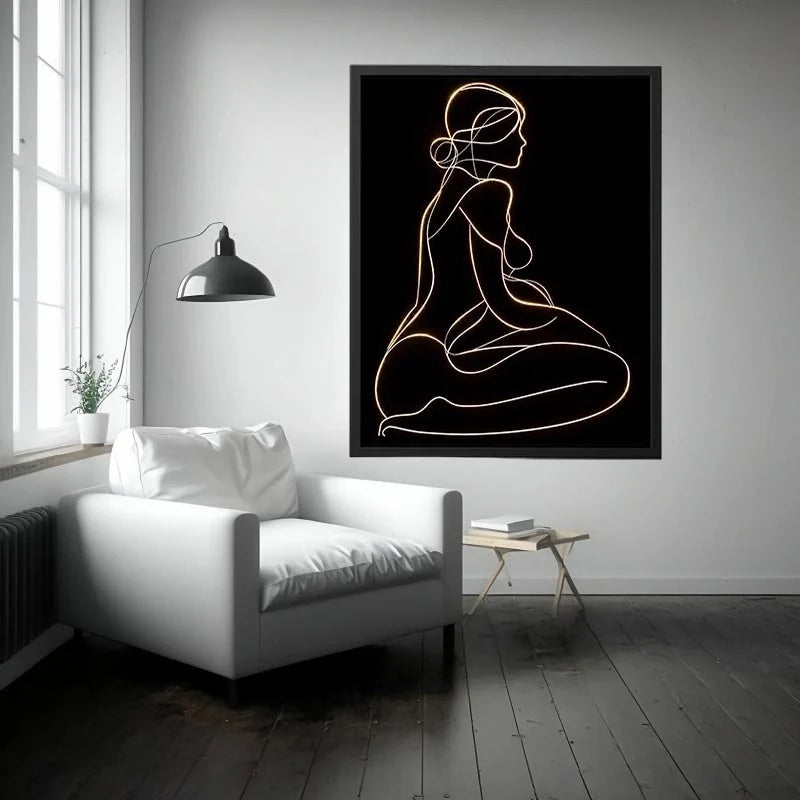 Figure Drawing Canvas Print