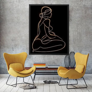 Figure Drawing Canvas Print