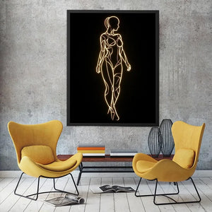 Female Body Canvas Print