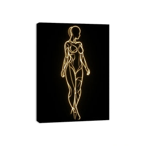 Female Body Canvas Print