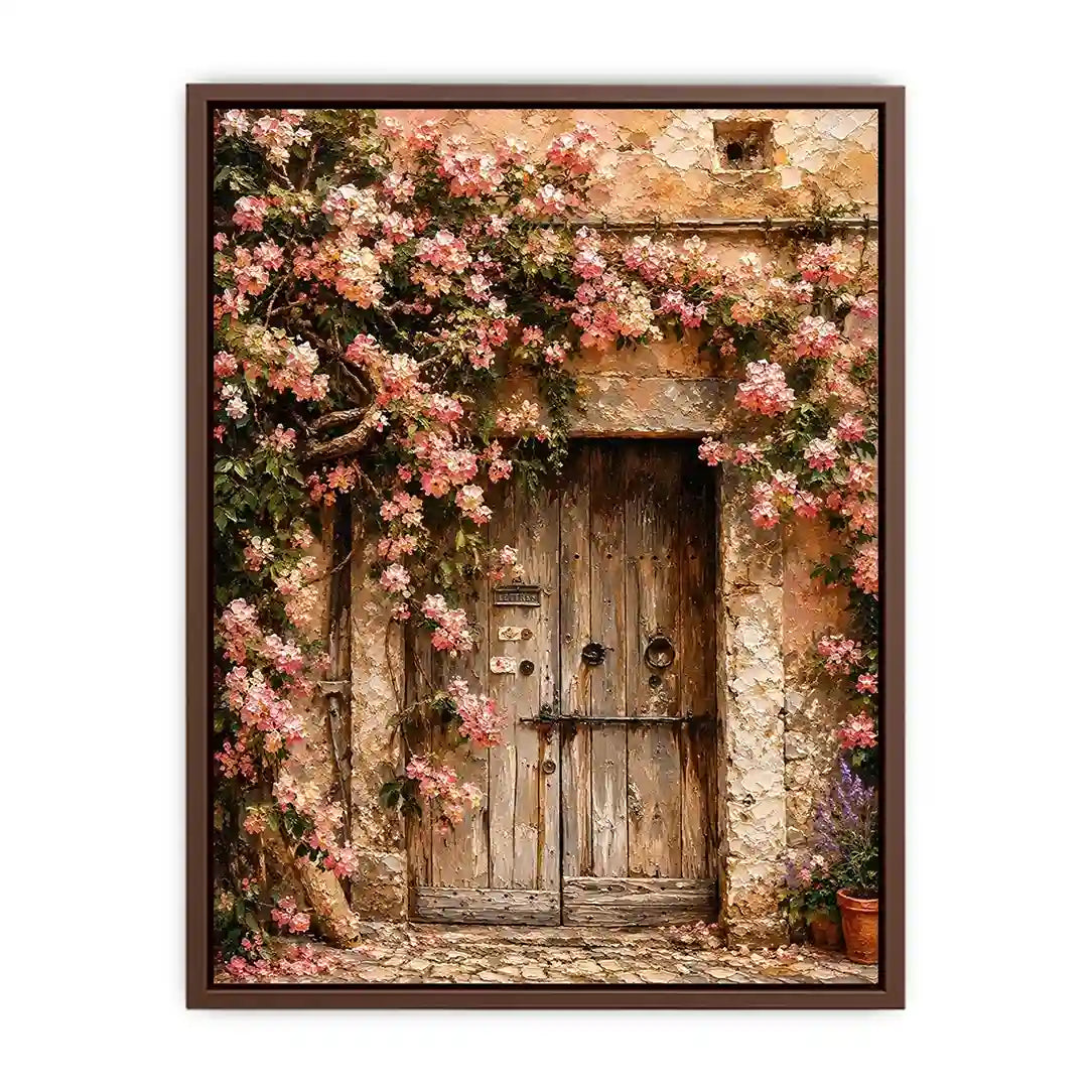 Italy door Canvas Print