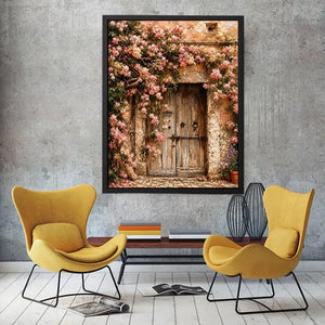 Italy door Canvas Print