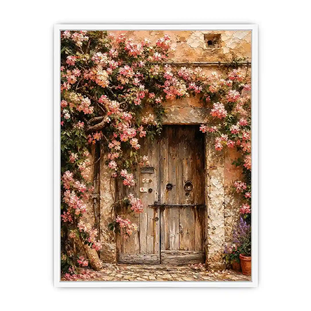 Italy door Canvas Print