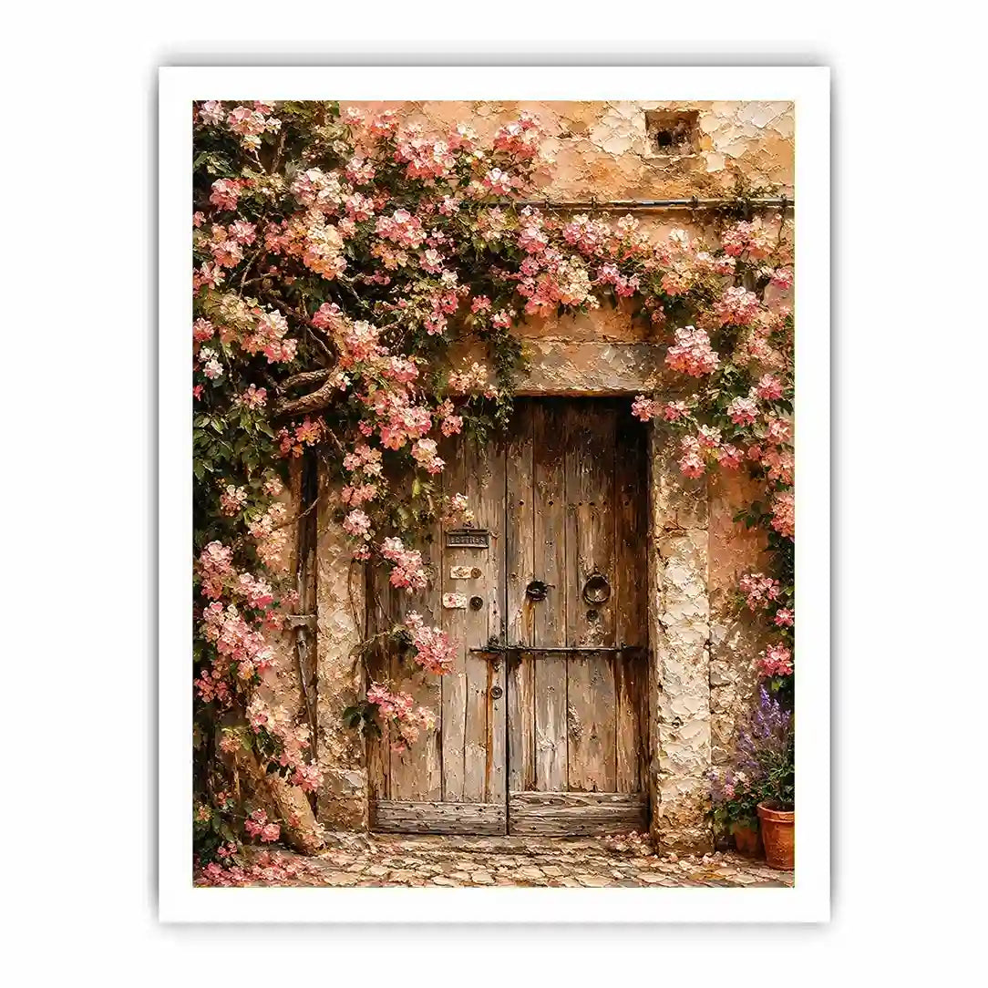 Italy door Canvas Print