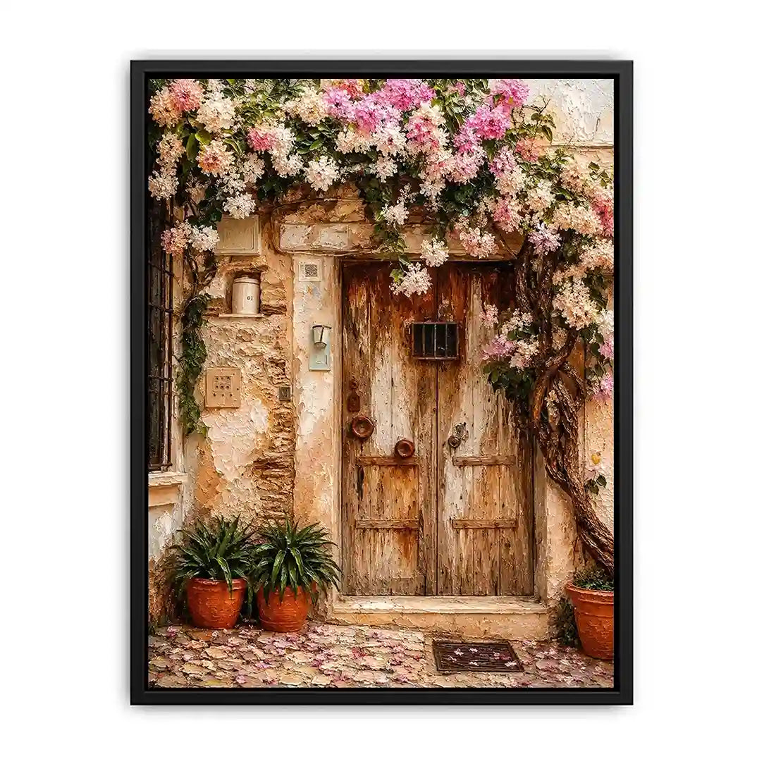 Vinatge Door In Italy Canvas Print
