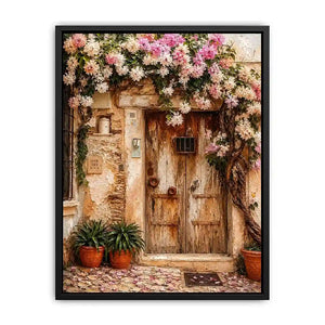 Vinatge Door In Italy Canvas Print