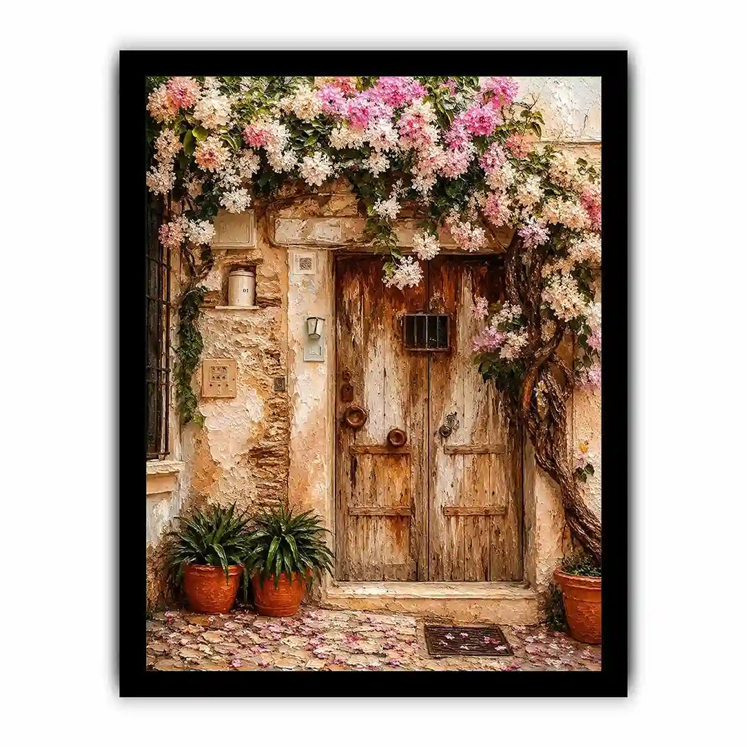 Vinatge Door In Italy Canvas Print