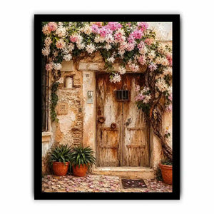 Vinatge Door In Italy Canvas Print