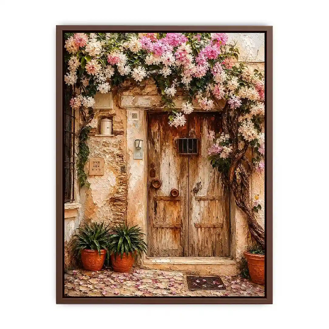 Vinatge Door In Italy Canvas Print