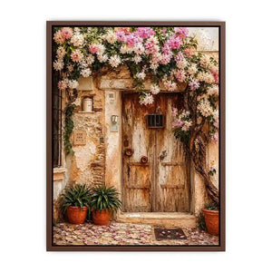 Vinatge Door In Italy Canvas Print