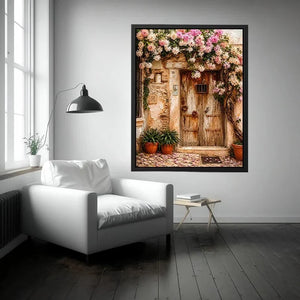 Vinatge Door In Italy Canvas Print