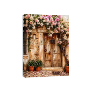 Vinatge Door In Italy Canvas Print