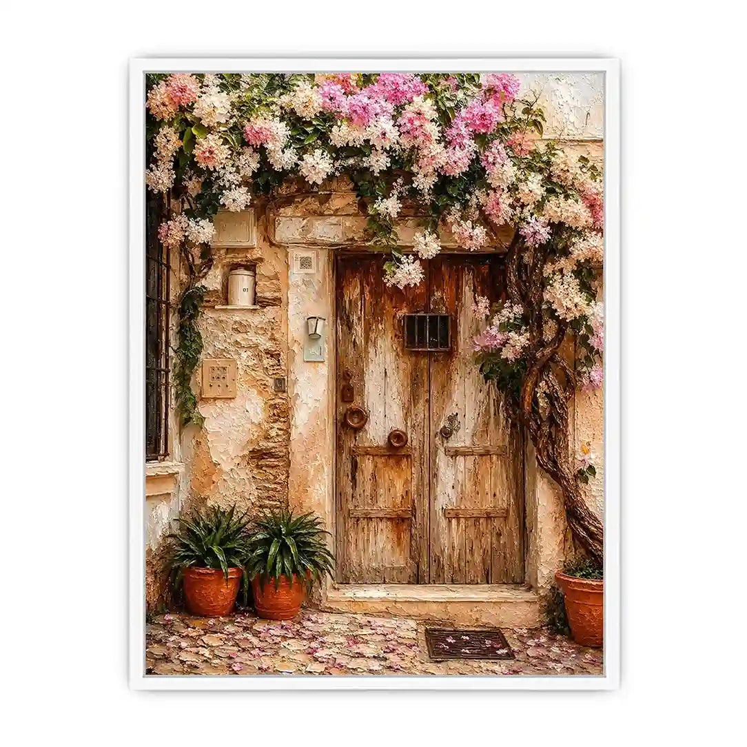 Vinatge Door In Italy Canvas Print
