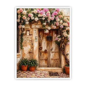 Vinatge Door In Italy Canvas Print
