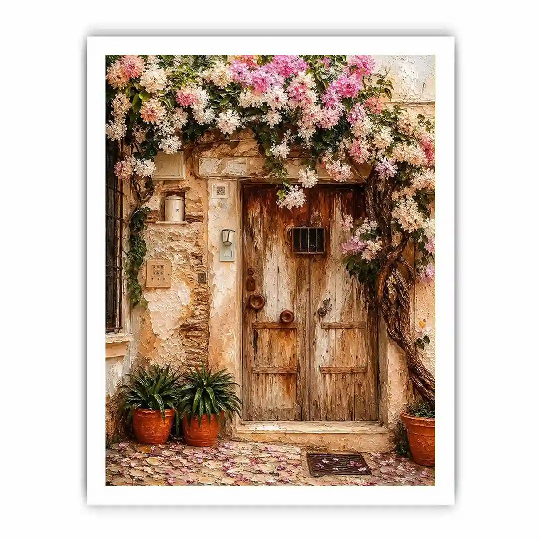 Vinatge Door In Italy Canvas Print