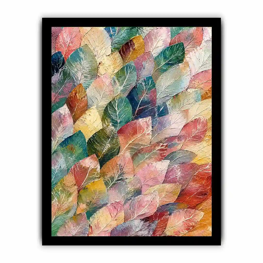 Pastel leaf Canvas Print