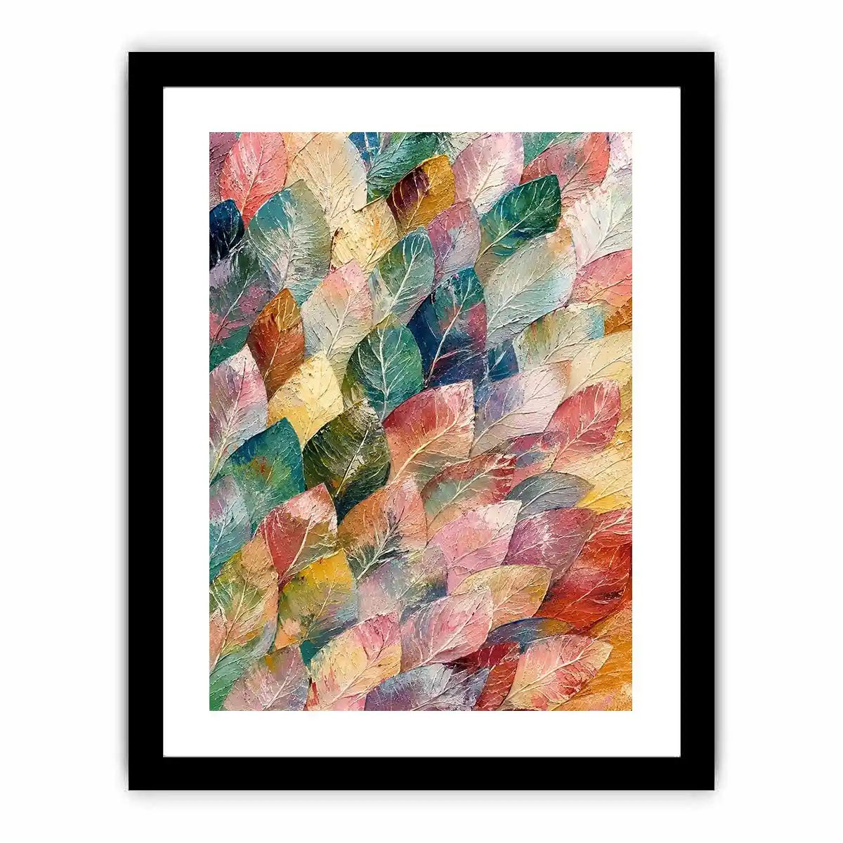 Pastel leaf Canvas Print