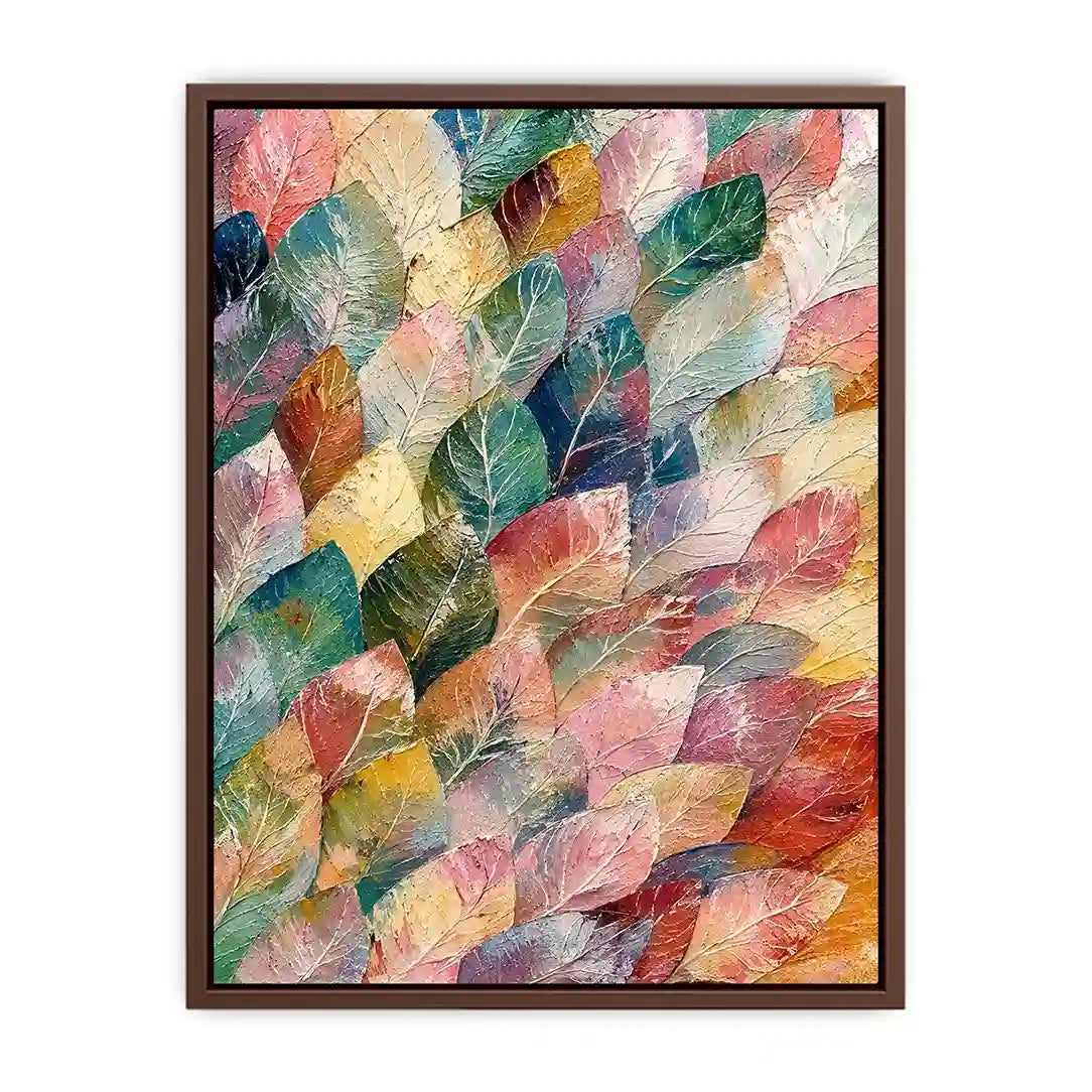 Pastel leaf Canvas Print
