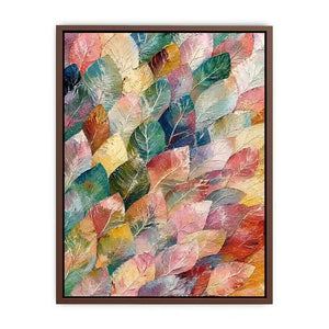 Pastel leaf Canvas Print