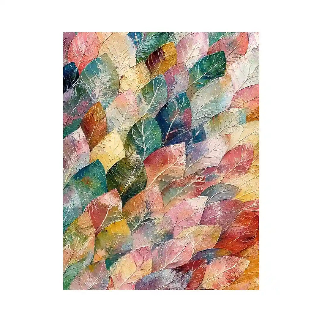 Pastel leaf Canvas Print