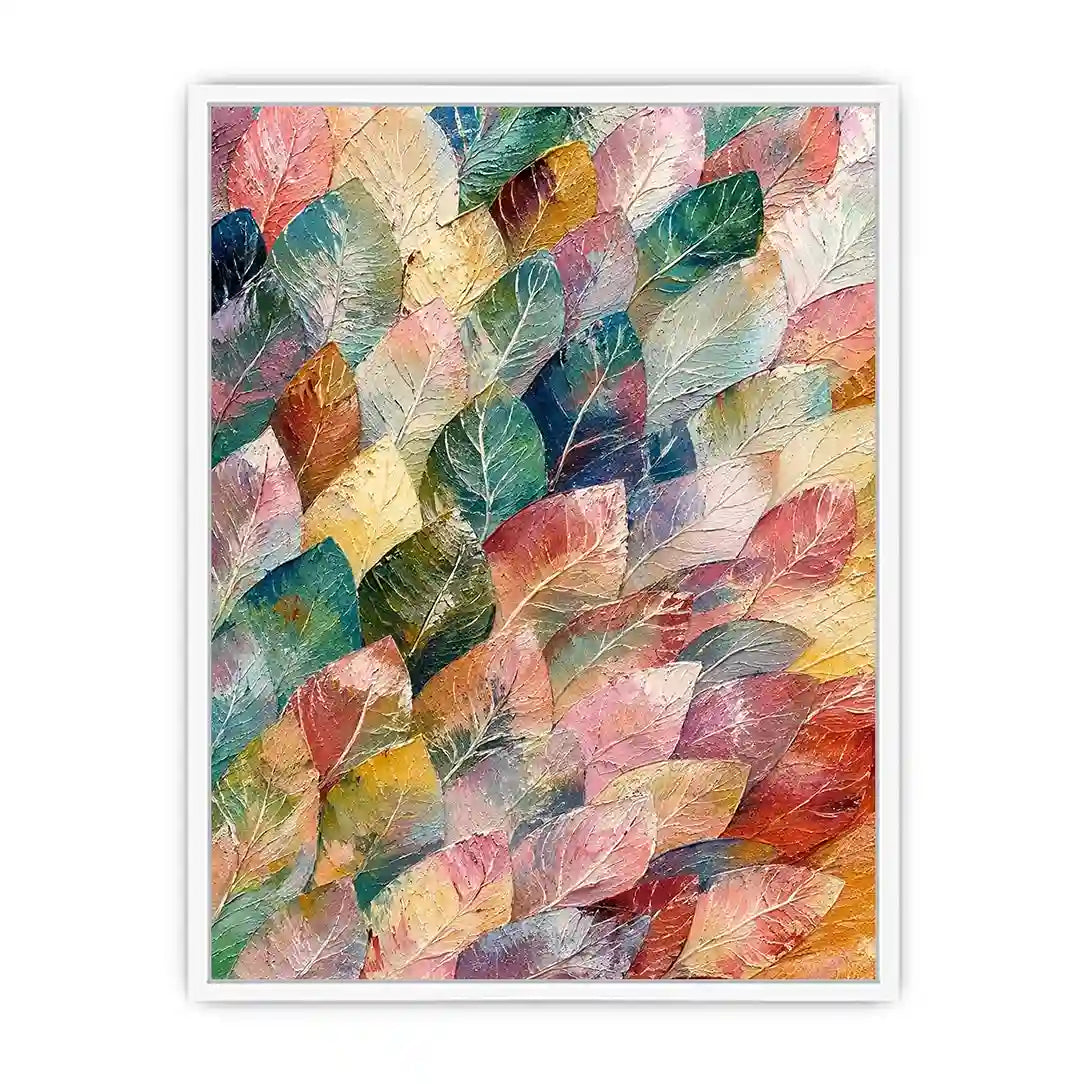 Pastel leaf Canvas Print
