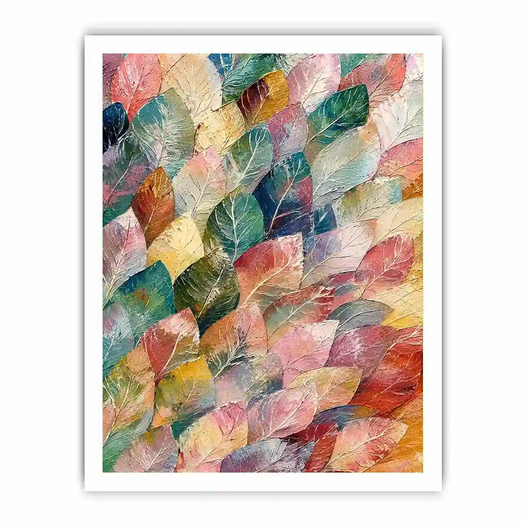 Pastel leaf Canvas Print
