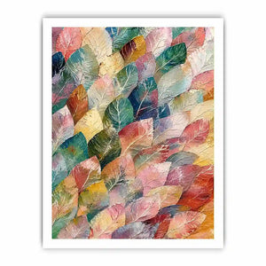 Pastel leaf Canvas Print