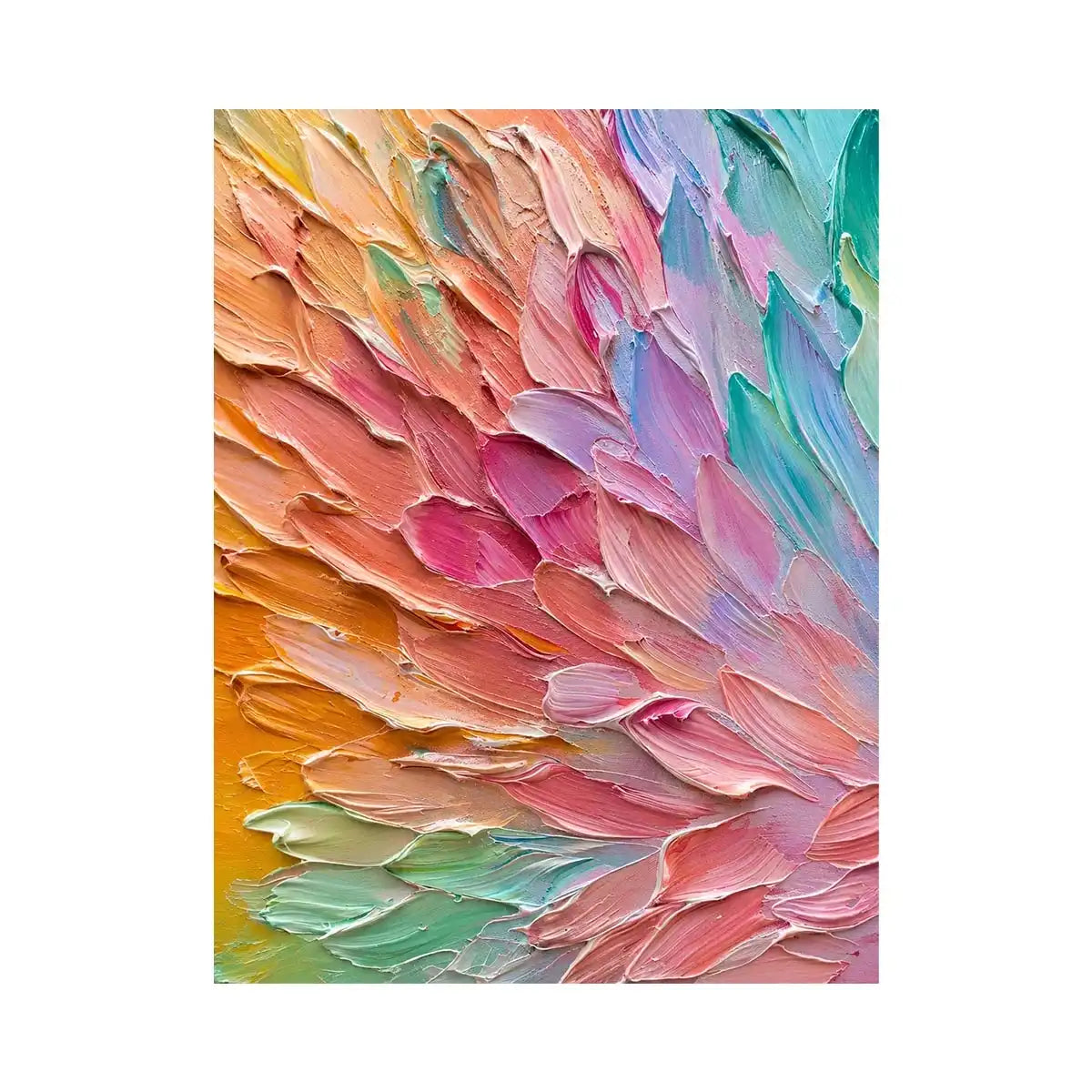 Pastel Strokes Canvas Print