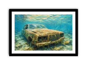 Underwater Car Canvas Print
