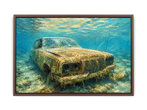 Underwater Car Canvas Print