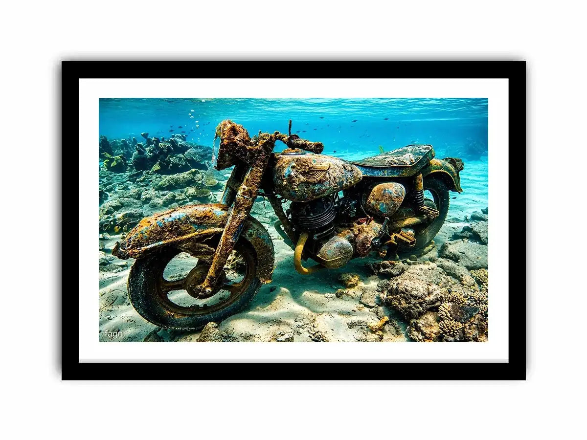Underwater Byke Canvas Print