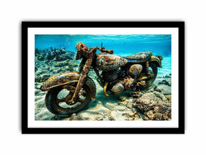 Underwater Byke Canvas Print