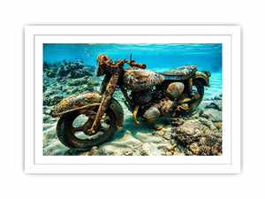 Underwater Byke Canvas Print