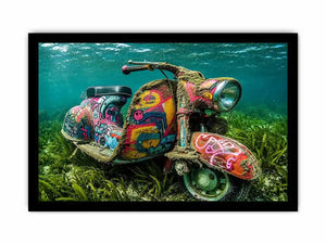 Underwater Scooter Canvas Print