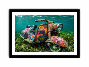 Underwater Scooter Canvas Print