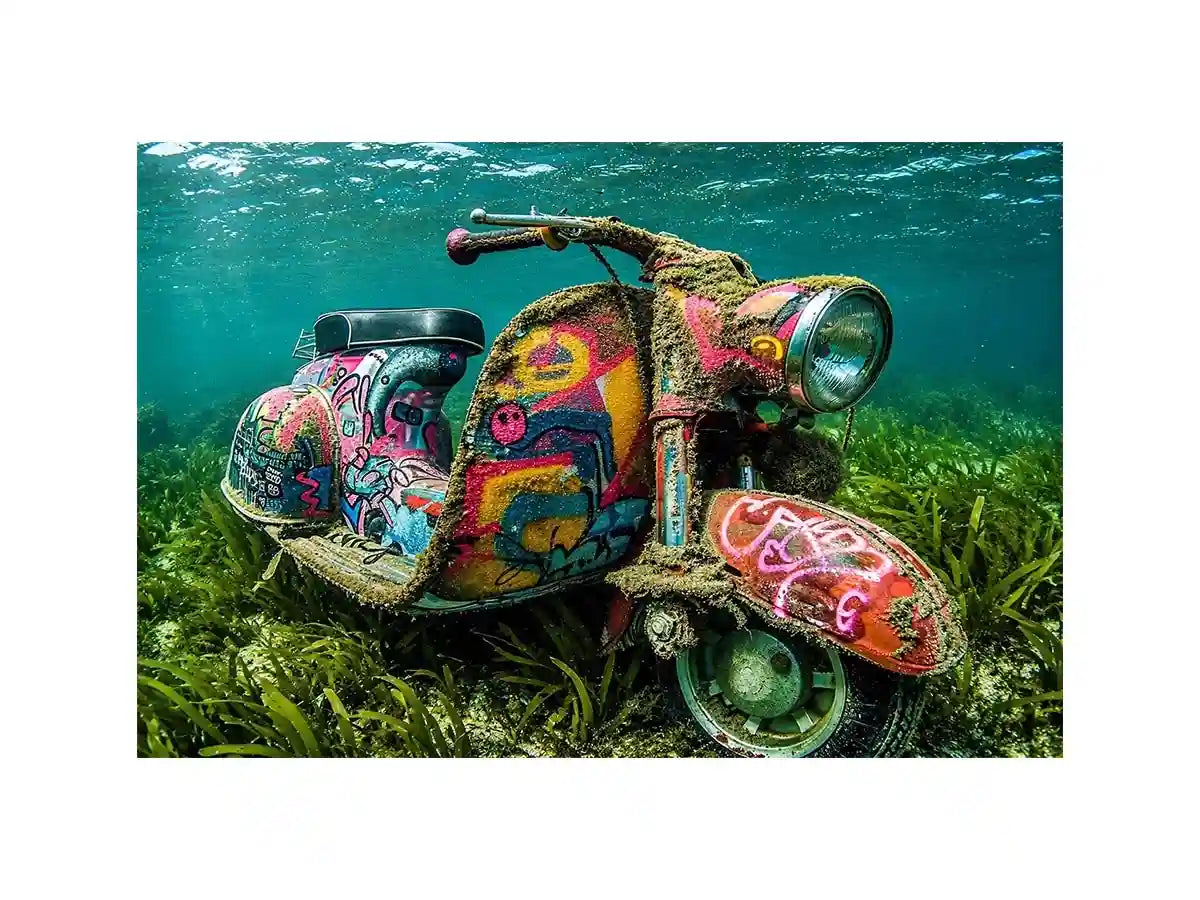 Underwater Scooter Canvas Print