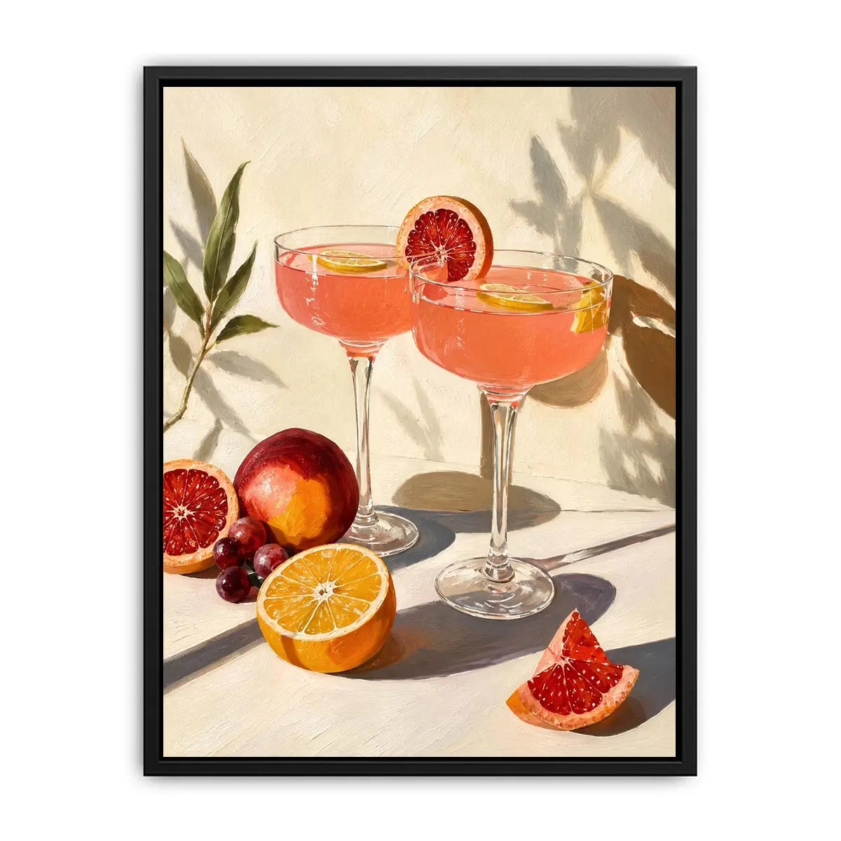 Two Glasses Of wine Canvas Print