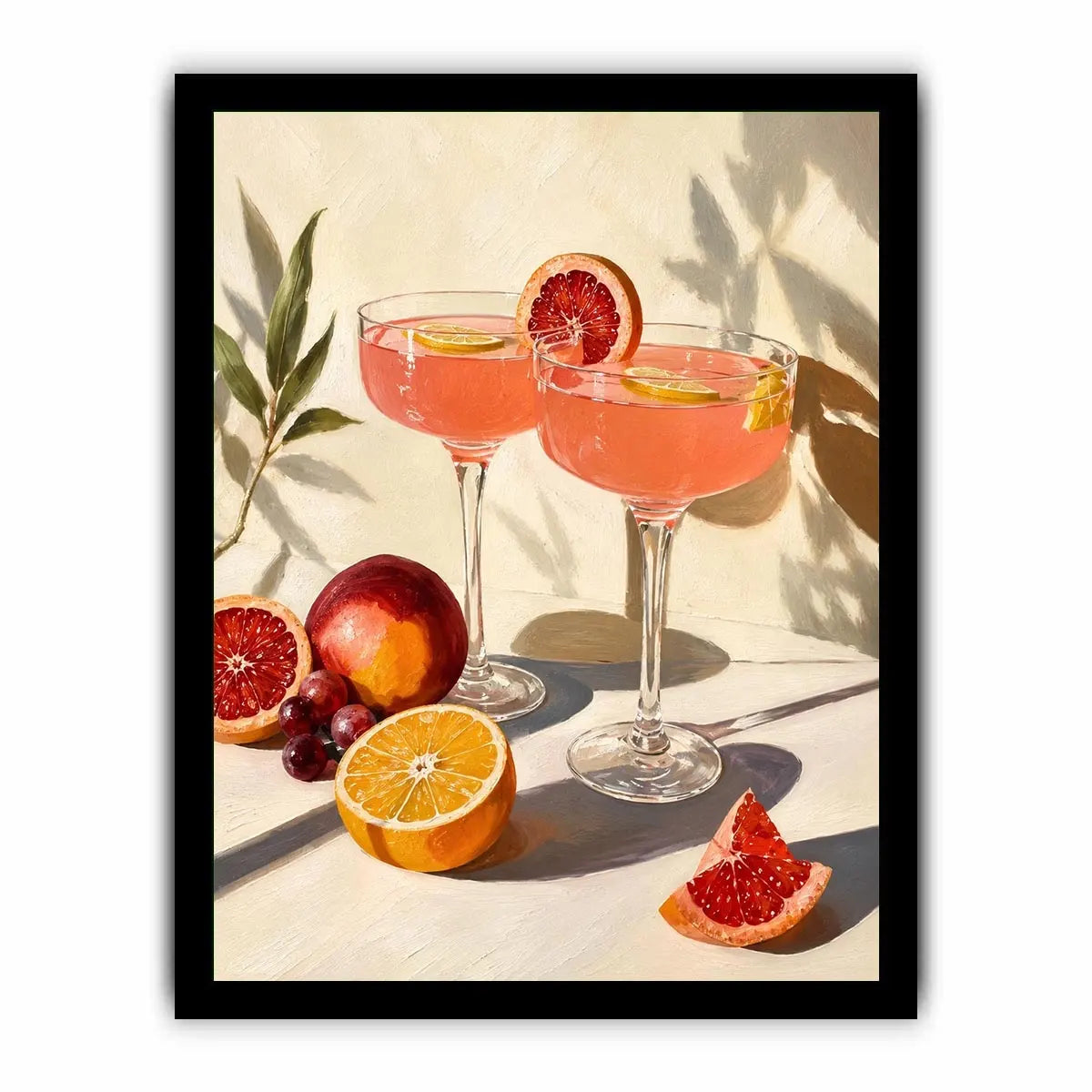 Two Glasses Of wine Canvas Print